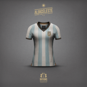 Maglia vintage Argentina Coppa del Mondo 1982 + Numero 10 (Maradona) -  Specialista in maglie da calcio vintage, maglie retrò e moda retrò.